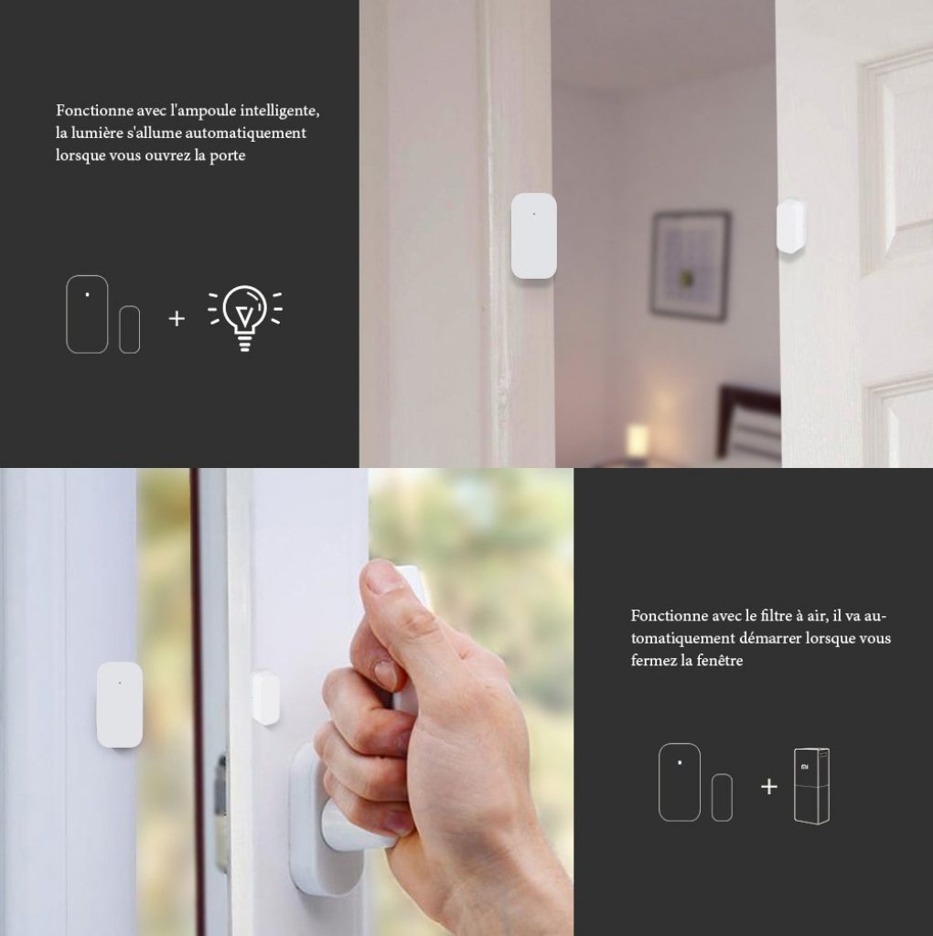 Détecteur d'ouverture de porte Xiaomi Aqara Window Door Sensor - MILK WHITE