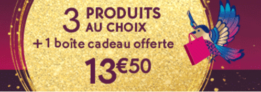 3 produits au choix + 1 cadeau pour 13€50 chez Yves Rocher