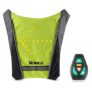 Venilu – Dossard Gilet LED Clignotants – 3 Modes de Contrôle – Bretelles Ajustables – Télécommande sans-Fil pour Cycliste Velo Moto Joggeur Marcheur Sac Ecole