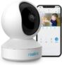 Reolink WiFi 3MP Caméra Surveillance Moniteur Vidéo pour Bébé Intérieure, Caméra IP 2,4GHz WiFi avec Pan Tilt/Vision Nocturne/Audio Bidirectionnel/Détection de Mouvement, E1