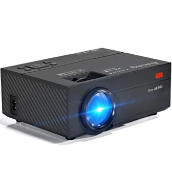 AuKing Mini Projecteur 2500 Lumens Vidéoprojecteur Portable Retroprojecteur, 55000 Heures Multimédia Home...