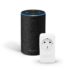 Amazon Echo (2ème génération), Tissu anthracite + Kit de démarrage Philips Hue White E27 (2 ampoules + pont de connexion Hue)